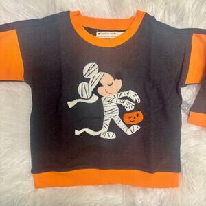 Monica + Andy Disney Mickey Halloween Mummy Sweatshirt Organic NEW